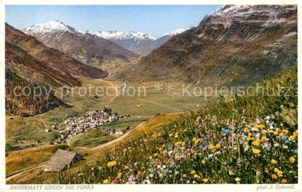 Foto Gaberell J. Nr. 11646 Andermatt Furka
