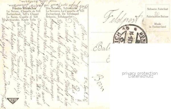Kutscha Paolo Tellskapelle Chapelle de Tell – Bild 2