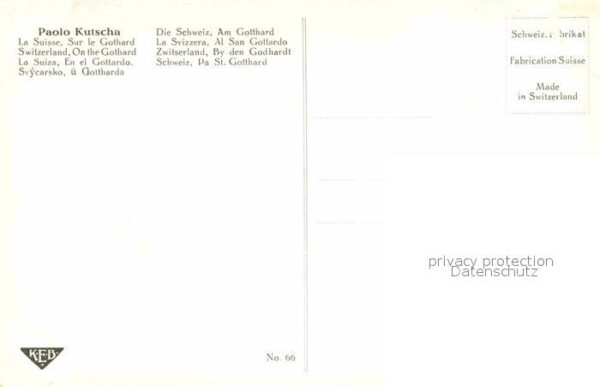 Kutscha Paolo Gotthard San Gottardo – Bild 2