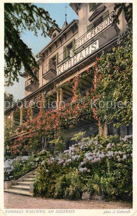 Foto Gaberell J. Nr. 6436 Kurhaus Walchwil am Zugersee