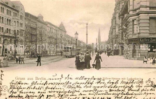 Strassenbahn Berlin Bülow-Strasse Lutherkirche