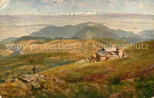 Hoffmann Heinrich Grosser Belchen mit Alpenpanorama