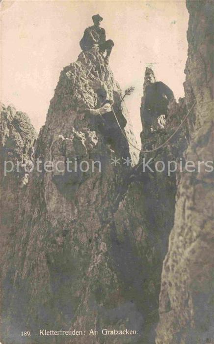 Klettern Bergsteigen Gratzacken