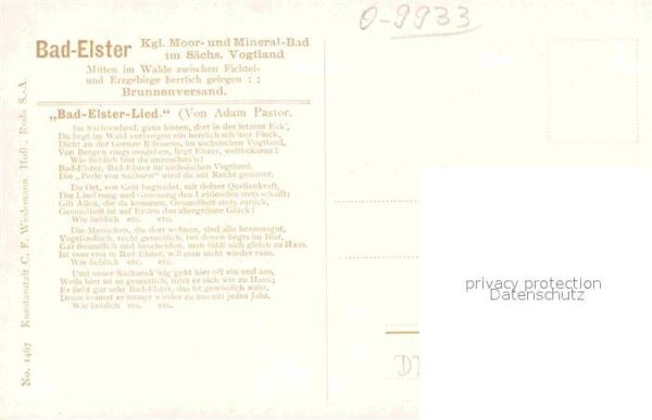 Verlag Wiedemann WIRO Nr. 1467 Bad Elster Salzquelle – Bild 2