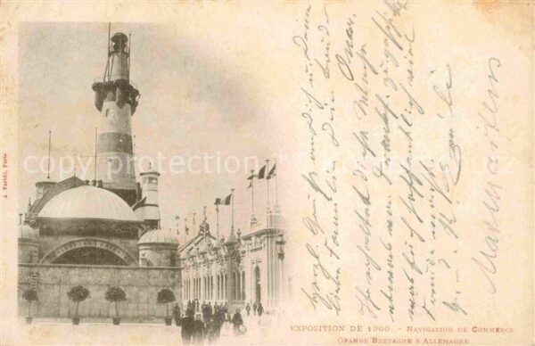 Exposition Universelle Paris 1900 Navigation de Commerce Grande Bretagne