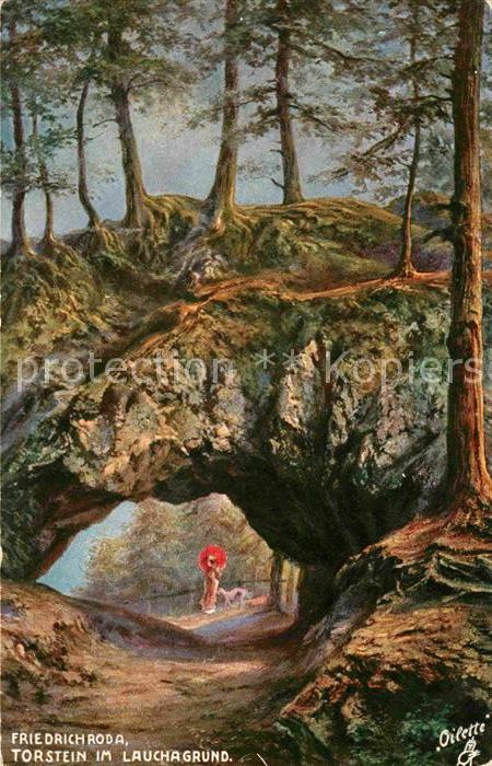 Verlag Tucks Oilette Nr. 649 B Friedrichroda Torstein Lauchagrun