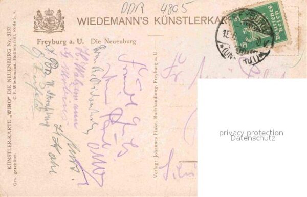 Verlag Wiedemann WIRO Nr. 3132 Freyburg Unstrut Neuenbrug – Bild 2