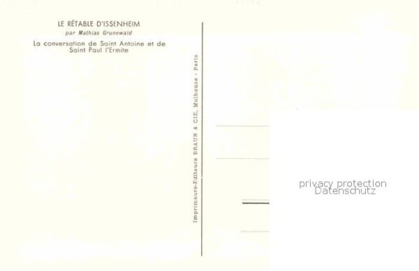 Kuenstlerkarte Mathias Grunewald Conversation Saint An – Bild 2
