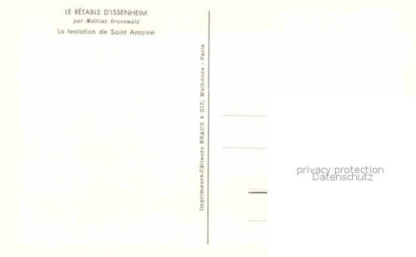 Kuenstlerkarte Mathias Grunewald Tentation de Saint An – Bild 2