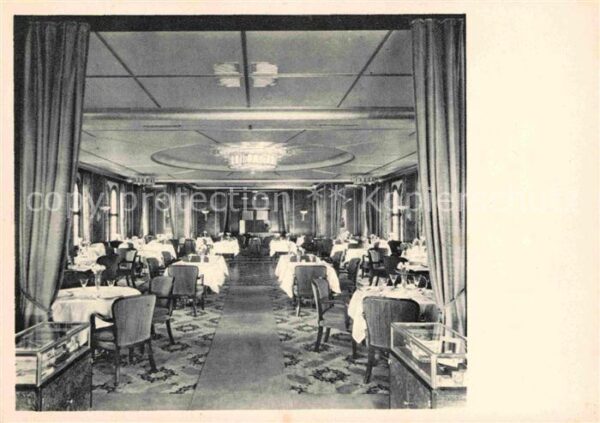 Dampfer Oceanliner Europa Sonnendeck-Restaurant 1. Klasse