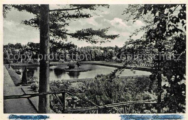 Treptow Rega Trzebiatow Pommern PL Königstein Schwanenteich