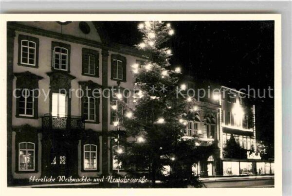 Weihnachten Neujahr Nachtaufnahme Offenburg Weihnac