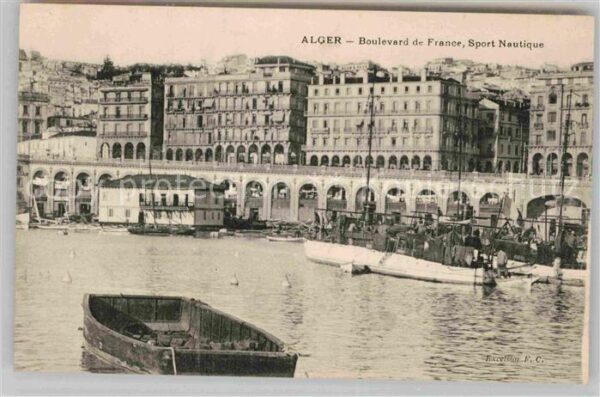 Alger Algerien Boulevard de France Sport Nautique