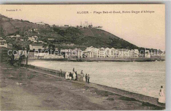Alger Algerien Plage Bab el Oued Notre Dame d_Afrique