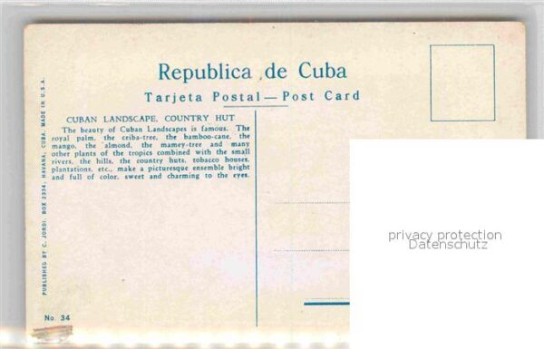 Habana Havana Cuban Landscape Country Hut – Bild 2