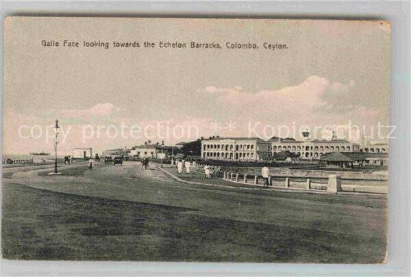 Colombo Ceylon Sri Lanka Galle Face looking towards the Echelon