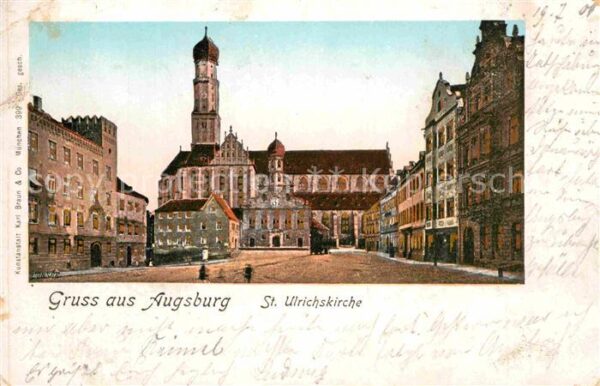 Goldfensterkarte Nr. 399 Augsburg St. Ulrichskirche