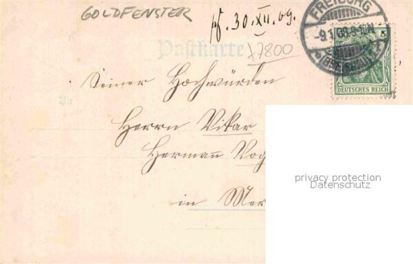 Goldfensterkarte Nr. 1959 Freiburg im Breisgau St. Johannisk – Bild 2