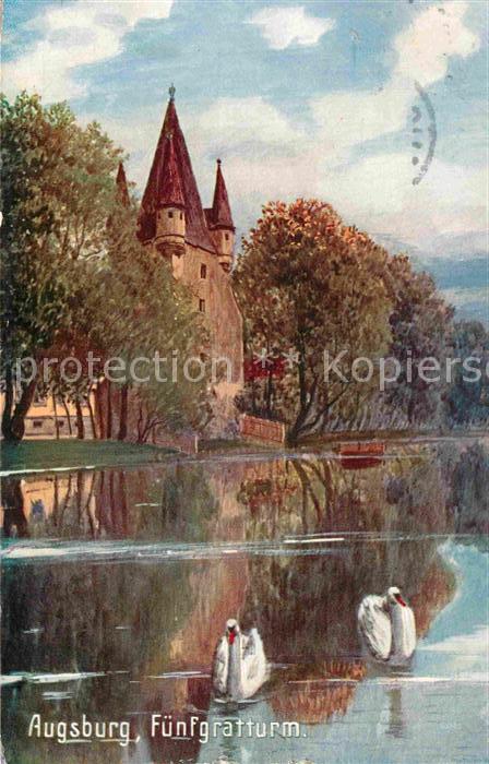 Verlag Wiedemann WIRO Nr. 2149 A Augsburg Fünfgratturm