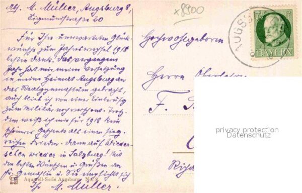 Wagner Richard Kuenstler Augsburg Fünfgradturm – Bild 2