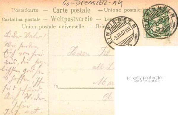 Goldfensterkarte Nr. Maria Einsiedeln – Bild 2