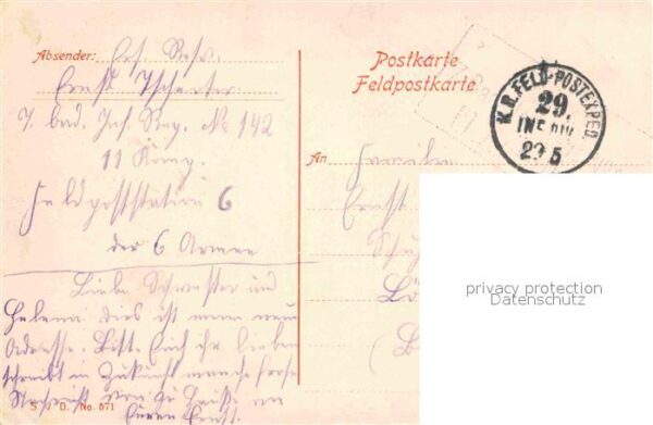 Hindenburg Künstlerkarte P. Peters – Bild 2