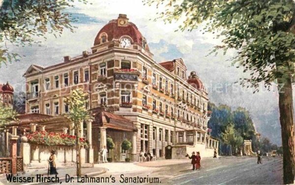 Verlag Wiedemann WIRO Nr. 1828 A Weisser Hirsch Dr. Lahmann's San
