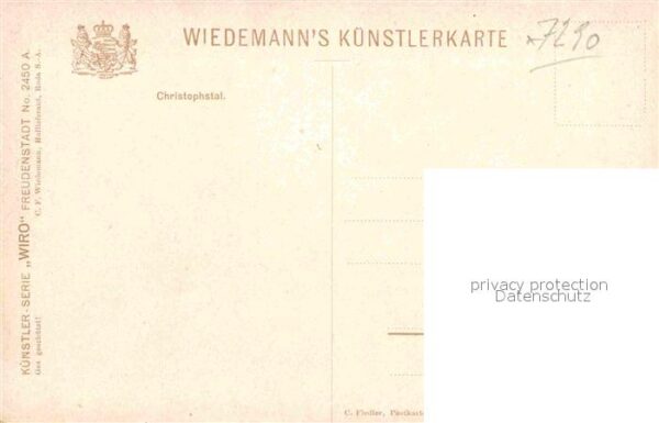 Verlag Wiedemann WIRO Nr. 2450 A Christophstal Freudenstadt – Bild 2