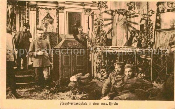 Militaria WK1 Hauptverbandplatz in einer Russischen K