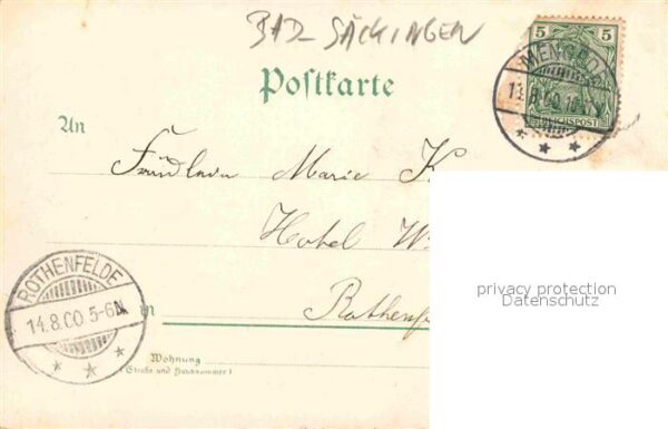 Trompeter Scheffel Litho Bad Säckingen – Bild 2