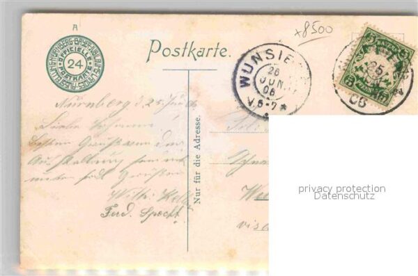 Ausstellung Bayr Landes Nuernberg 1906 Hauptindustrie-Gebäude Offizielle Postk – Bild 2
