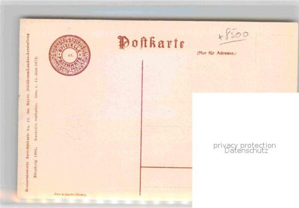 Ausstellung Bayr Landes Nuernberg 1906 Hauptrestaurant – Bild 2