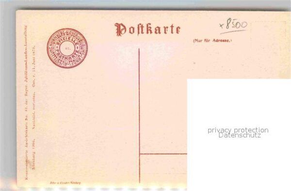 Ausstellung Bayr Landes Nuernberg 1906 Maschinenhalle – Bild 2