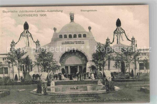 Ausstellung Bayr Landes Nuernberg 1906 Staatsgebäude
