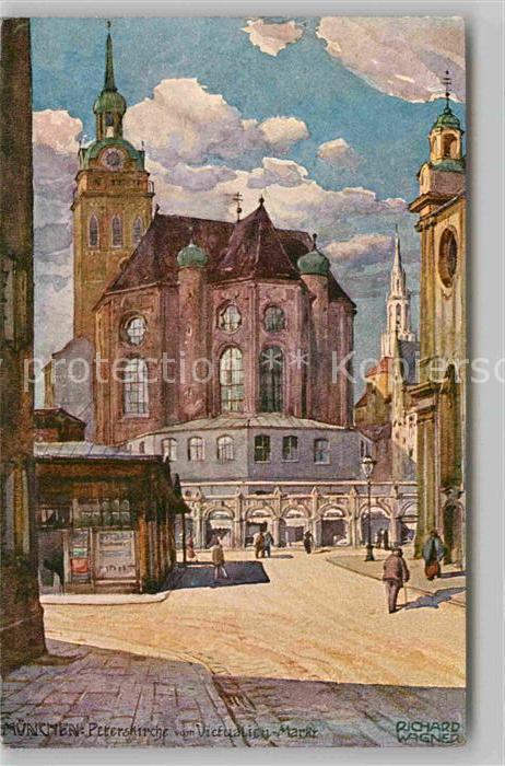 Wagner Richard Kuenstler München Peterskirche Viktualienmarkt