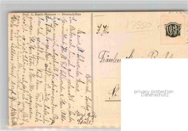 Kuenstlerkarte A. Braith Ziegen – Bild 2