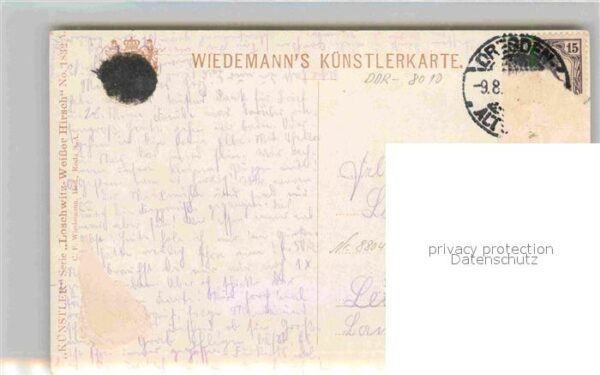 Verlag Wiedemann WIRO Nr. 1832 A Loschwitz Weisser Hirsch Schwebe – Bild 2