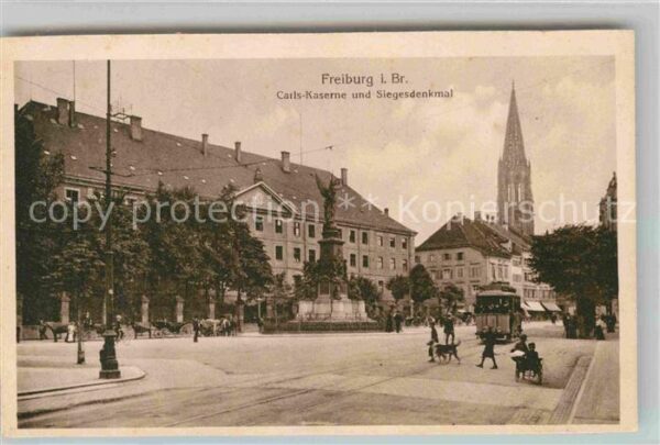 Strassenbahn Freiburg im Breisgau Carls-Kaserne Sieg