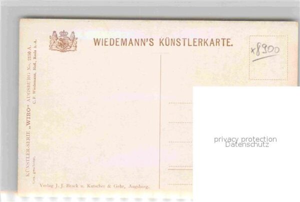Verlag Wiedemann WIRO Nr. 2150 A Augsburg Augustusbrunnen – Bild 2