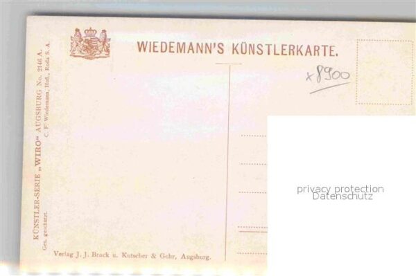 Verlag Wiedemann WIRO Nr. 2146 A Augsburg Partie beim Unteren Gra – Bild 2