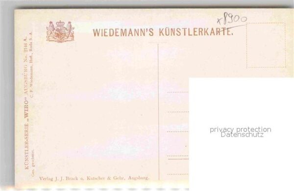 Verlag Wiedemann WIRO Nr. 2146 A Augsburg Partie beim Unteren Gra – Bild 2