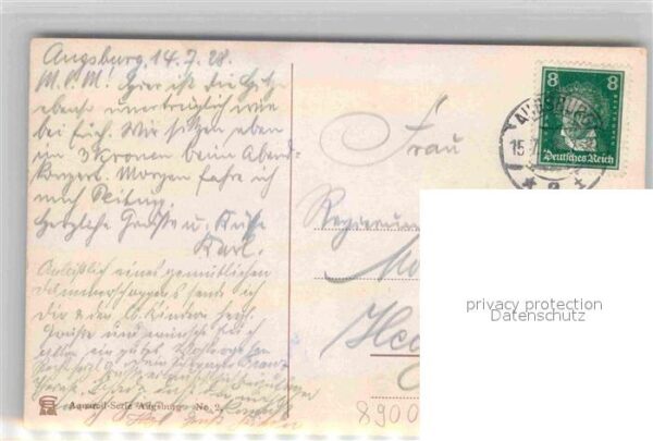 Wagner Richard Kuenstler Augsburg Maximilianstrasse Herkules-Bru – Bild 2