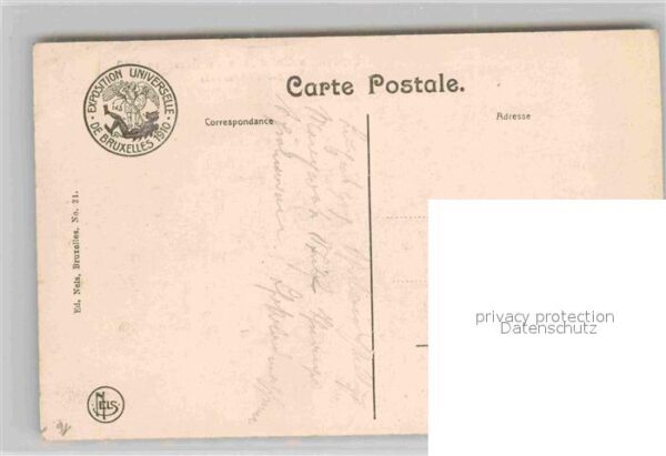 Exposition Universelle Bruxelles 1910 Section Allemande – Bild 2