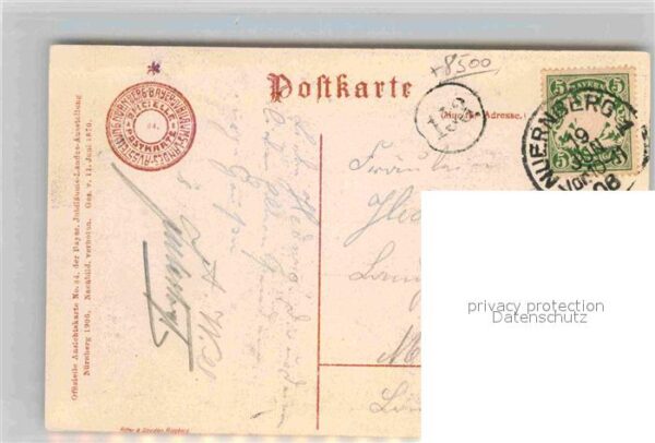 Ausstellung Bayr Landes Nuernberg 1906 Gebäude Staats-Ausstellung – Bild 2