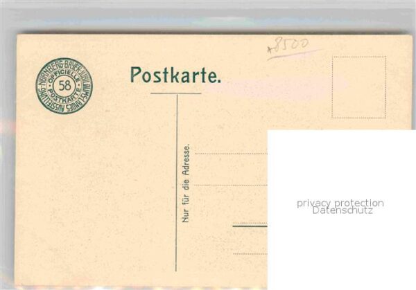 Ausstellung Bayr Landes Nuernberg 1906 Mittelhalle Staatsgebäude – Bild 2