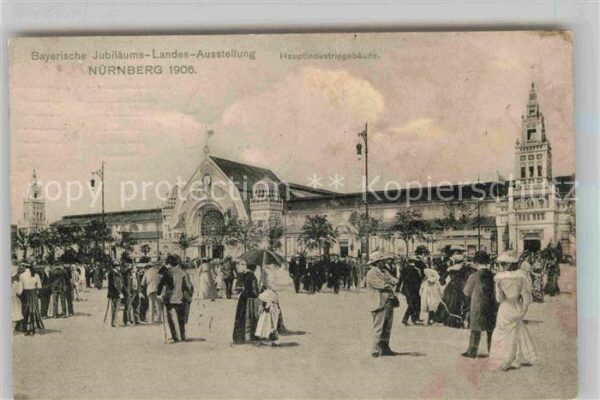 Ausstellung Bayr Landes Nuernberg 1906 Hauptindustriegebäude