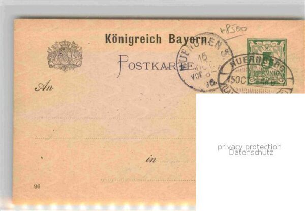 Ausstellung Bayr Landes Nuernberg 1896 – Bild 2