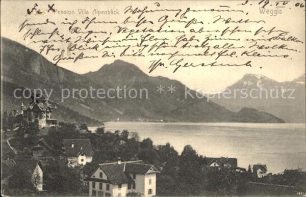 Weggis Vierwaldstaettersee Pension Villa Alpenblick Vierwaldstätte