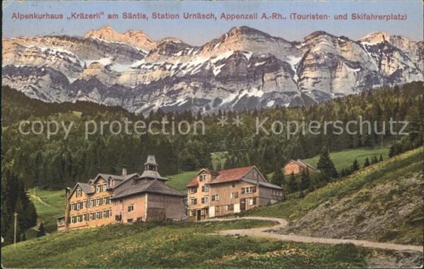 Appenzell IR Alpenkurhaus Kräzerli Säntis Station Ur