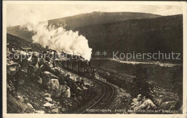 Brockenbahn Partie Eckerloch Brocken